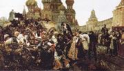 Vasily Surikov The Morning of the Execution of the Streltsy Sweden oil painting artist